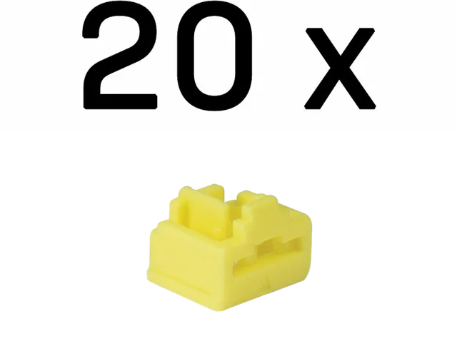 Blocatoare Lindy RJ-45 Port Blockers, RJ45/ RJ-45, 74.5 mm, Yellow