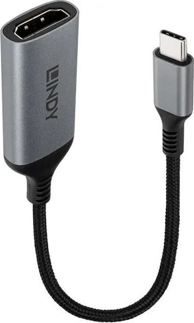 Adaptor USB-C la HDMI Lindy 43428 USB-C, HDMI, Gri