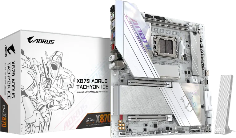Placa de baza Gigabyte X870 Aorus Tachyon ICE, Socket AM5, DDR5, ATX