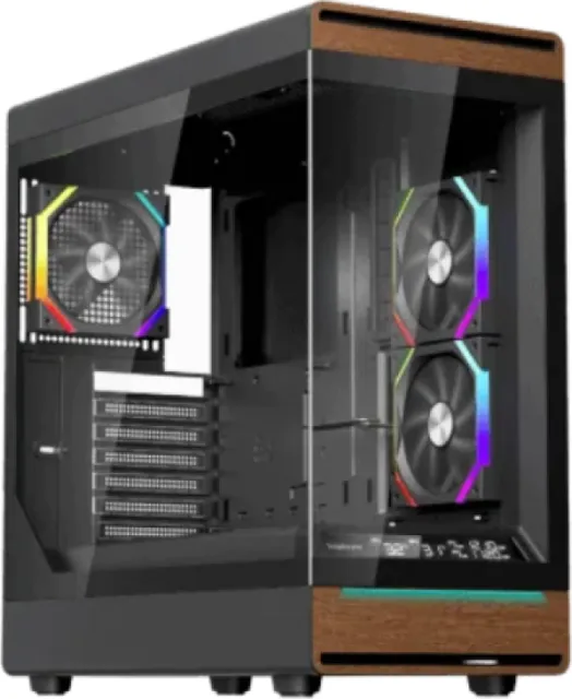 Carcasa 1STPLAYER WD8-BK, RGB, Mid Tower, Black