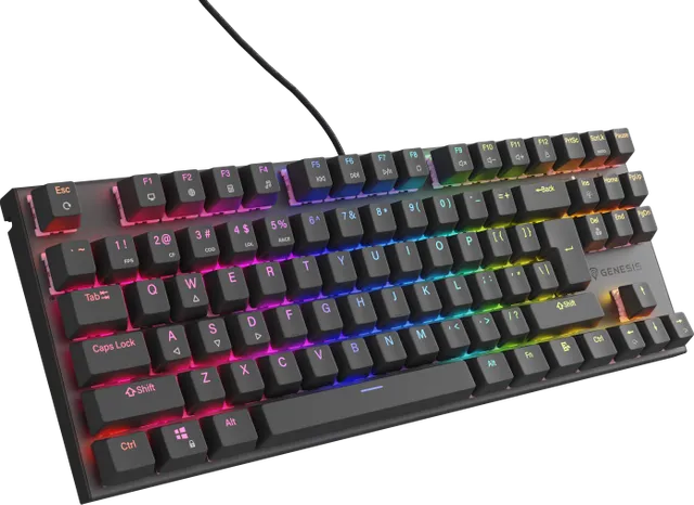Tastatura Mecanica Gaming Genesis Thor 303 TKL, RGB, USB, negru