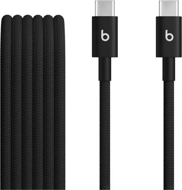 Beats USB-C to USB-C Woven Cable (1.5 m) - Bolt Black