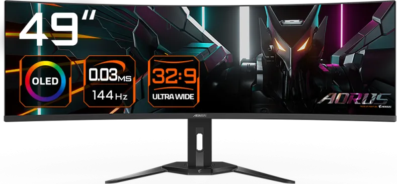 Monitor Consumer Gigabyte CO49DQ, 49", 5120 x 1440 pixeli, Black