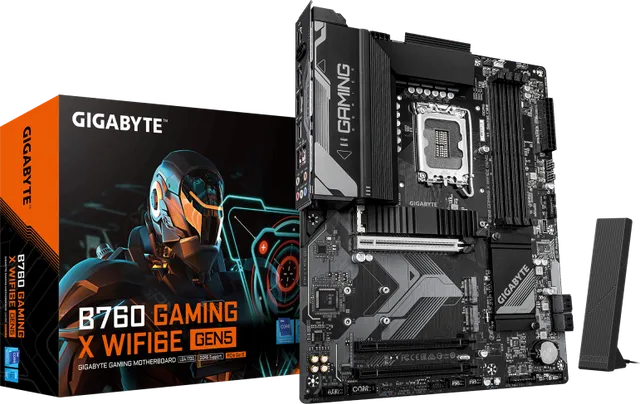 Placa de Baza Gigabyte B760 Gaming X WIFI6E GEN5 LGA1700, 4x DDR5, 1x DP 1x HDMI — Resigilat