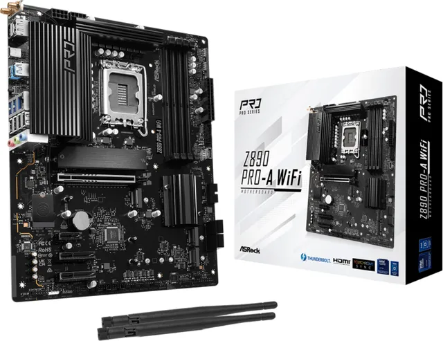 Placa de baza ASRock Z890 Pro-A WiFi, Socket 1851, DDR5, ATX