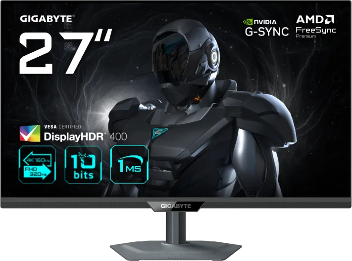 Monitor Gaming Gigabyte G27U, 27", 3840 x 2160 pixeli, Black