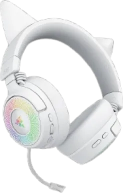 Casti Gaming Head-band Razer Kraken Kitty V3 Pro, Wireless/Wired, Alb