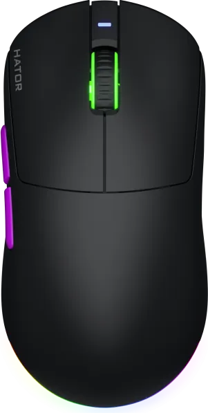 Mouse Gaming Wireless Hator Quasar 3 Ultra 8K, 30000 dpi, negru