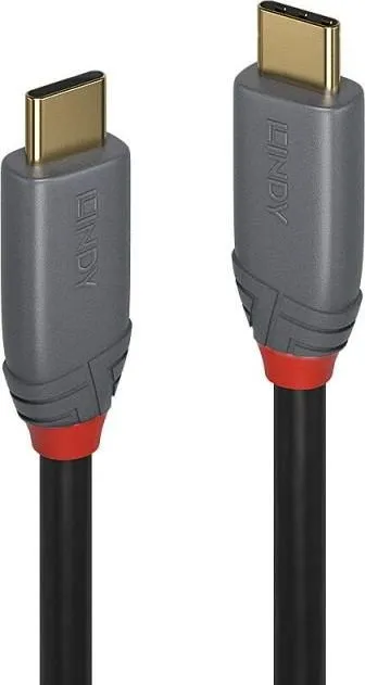 Cablu Lindy 36904, USB C/ USB C, 3m, Negru