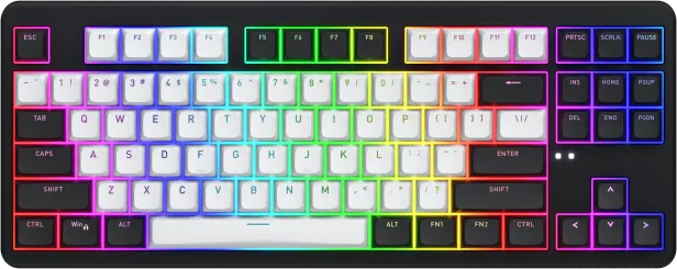 Tastatura Mecanica Gaming Hator Rockfall 3 TKL Wireless, RGB, Wireless, Negru, EN International