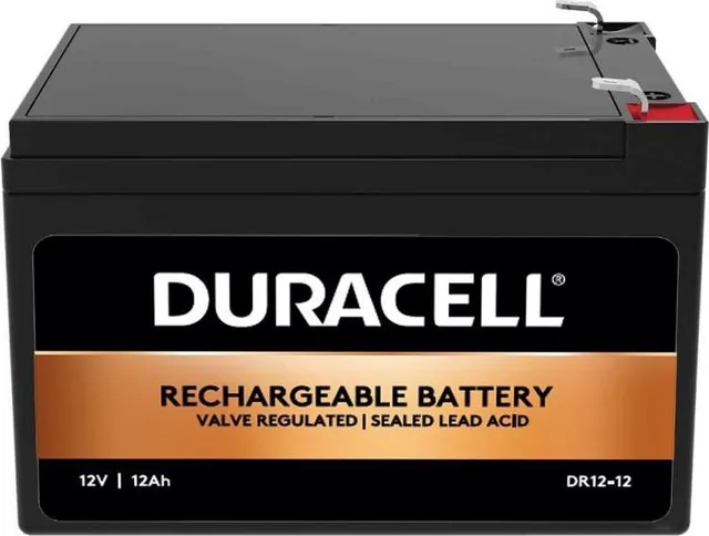 Baterie auto Duracell, voltaj 12V 12Ah VRLA, capacitate 12000 mAh