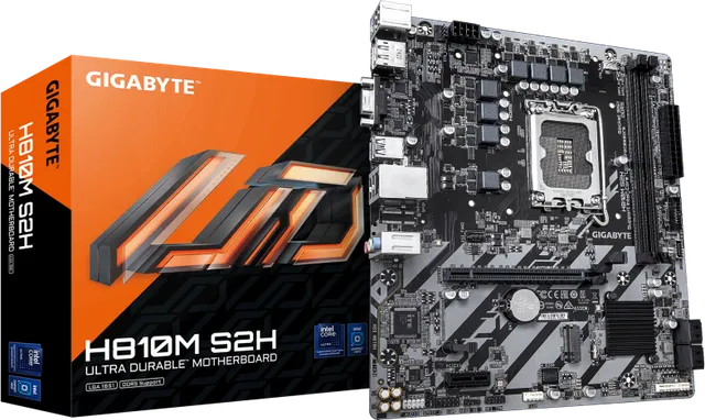 Placa de baza Gigabyte H810M S2H, LGA 1851, DDR5, Micro-ATX