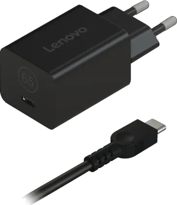 Incarcator Laptop Lenovo GaN Nano 65W, 65W, Negru