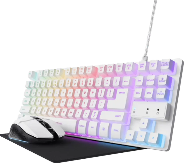 Kit Gaming Trust GXT 794W 3-in-1 Gaming Bundle, RGB, USB, Alb