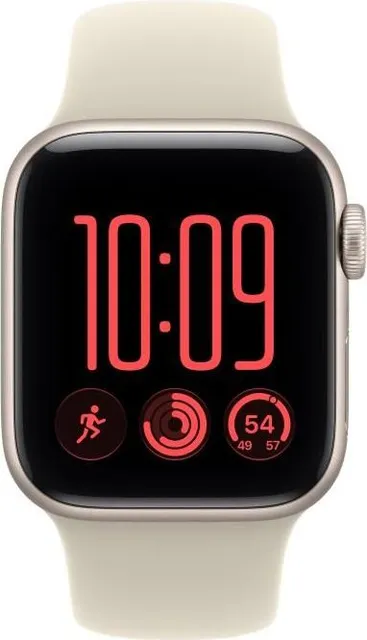 Apple Watch SE 3 GPS + Cellular 40mm Starlight Aluminium Case with Sand Sport Band - S/M