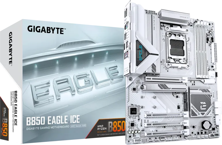 Placa de baza Gigabyte B850 Eagle ICE, Socket AM5, DDR5, ATX