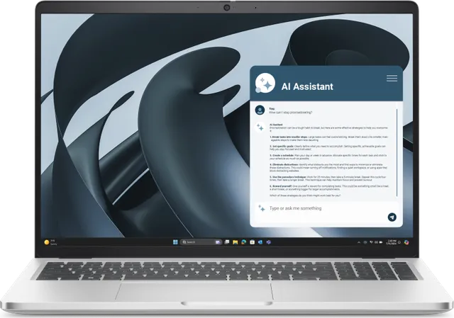 Laptop Business DELL Pro 16 Plus PB16255, cu procesor Ryzen AI 5 340, 16'' IPS, 16 GB LPDDR5x, 512 GB