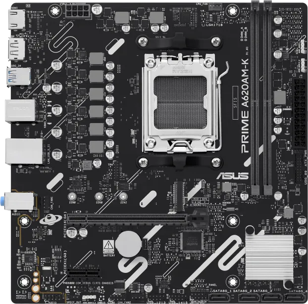 Placa de baza ASUS Prime A620AM-K, Socket AM5, DDR5, Micro-ATX