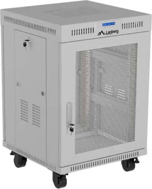 Dulap rack 19" perete 15U/600X800 (FLAT PACK) WITH MESH DOOR LCD, self- assembly