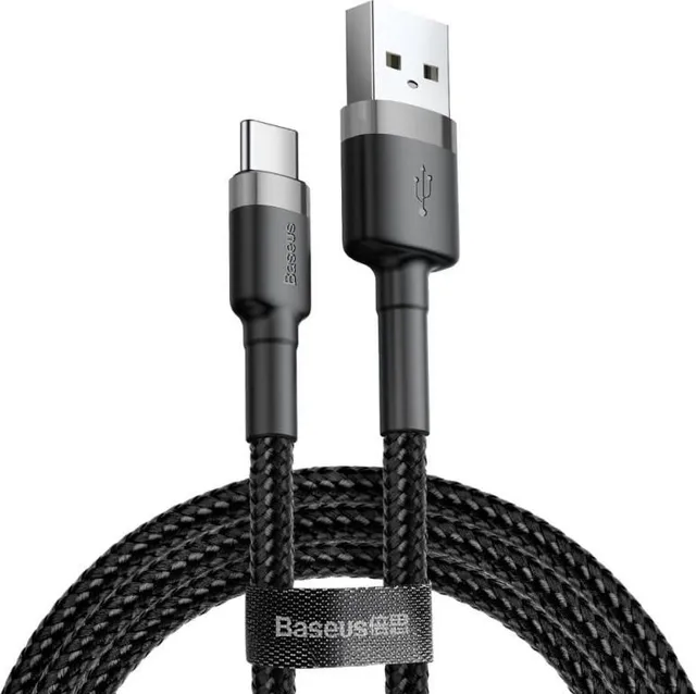 Baseus CATKLF-CG1 USB Type-A to C Cable Cable (100W, 2m) Black