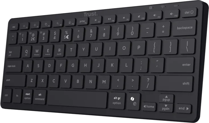 Tastatura Trust Nado II, Wireless, Negru, EN US