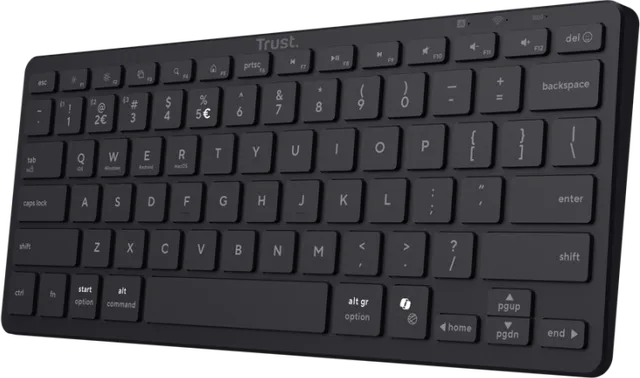 Tastatura Trust Nado II, Wireless, Negru, EN US
