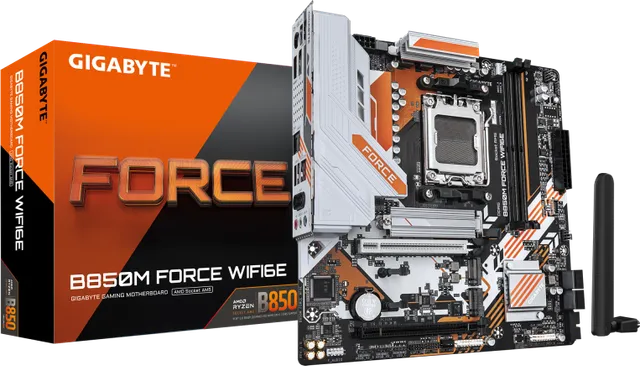 Placa de baza Gigabyte B850M Force WIFI6E, Socket AM5, DDR5, Micro-ATX