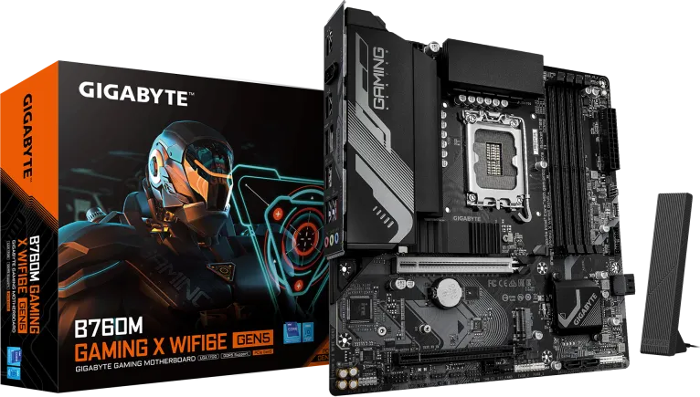 Placa de baza Gigabyte B760M Gaming X WIFI6E GEN5, LGA 1700, DDR5, Micro-ATX