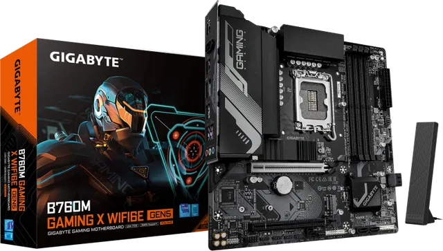 Placa de baza Gigabyte B760M Gaming X WIFI6E GEN5, LGA 1700, DDR5, Micro-ATX