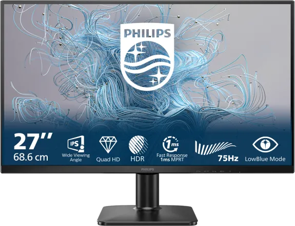 Monitor Consumer Philips 27E2N1500L/00, 27", 2560 x 1440 pixeli, Black