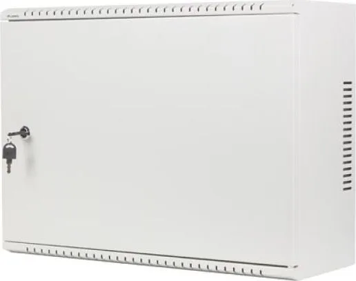 Dulap rack de perete 19", 4U+3U, 540x200 mm, profil redus, gri, asamblat