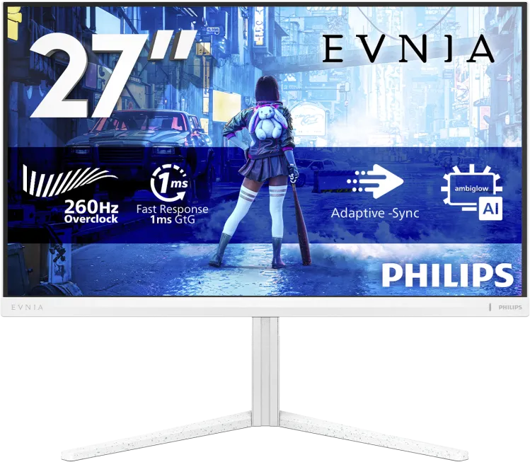 Monitor Gaming Philips Evnia 5000 27M2N5201P/00, 27", 1920 x 1080 pixeli, White