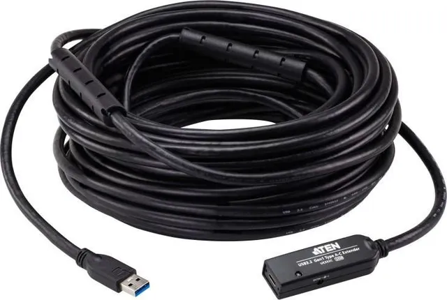 Extender ATEN UE332C-AT-G. Lungime cablu: 20 m. Conector 1: USB A, Conector 2: USB C