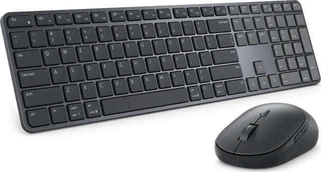 Tastatura si Mouse Wireless DELL Pro 7 Slim KM726, Negru, EN US