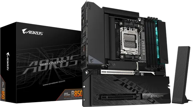 Placa de baza Gigabyte B850M Aorus Stealth, Socket AM5, DDR5, Micro-ATX