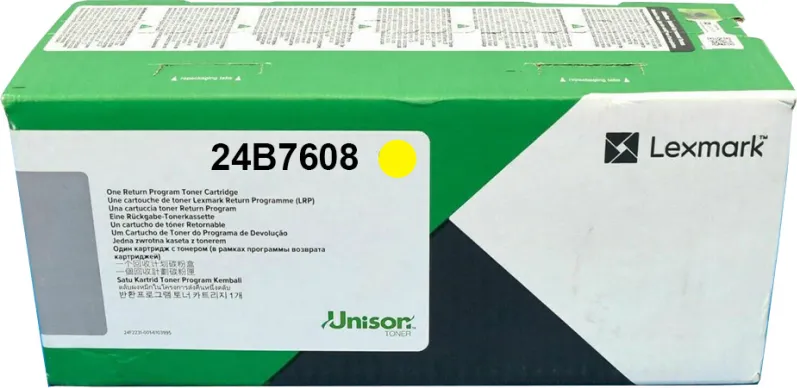 Toner Lexmark XC8355, 95x, 96x, Yellow