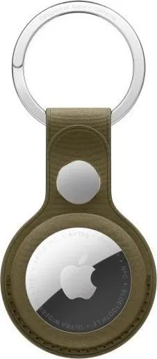 AirTag FineWoven Key Ring – Dark Olive