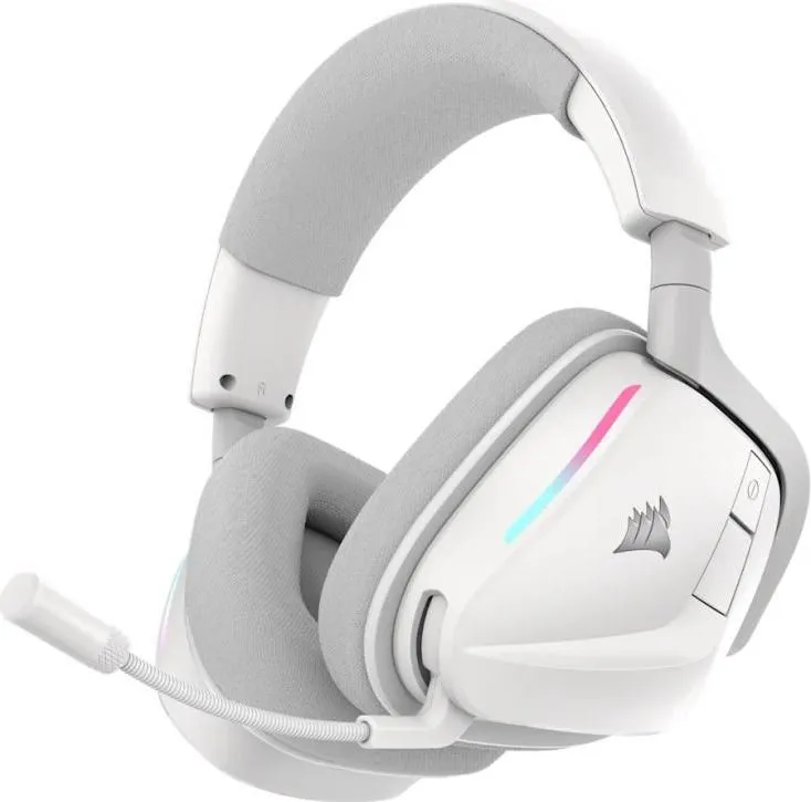 Casti Gaming Head-band Corsair VOID Wireless v2, Wireless/Wired, Alb