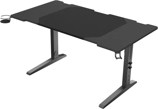 Birou gaming Genesis Holm Modular 140, material metal MDF, reglabil pe inaltime 70 - 90 cm, iluminare RGB