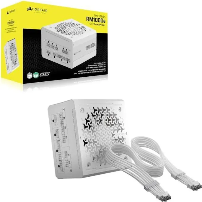 Sursa Corsair RM1000e, 80 PLUS Platinum, 1000W, Alb