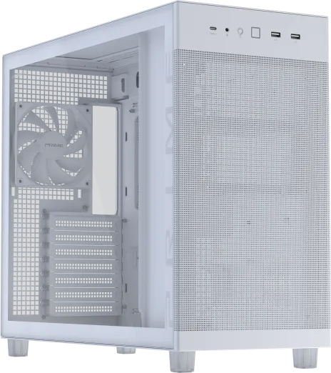 Carcasa ASUS Prime AP303 TG White, Mid Tower, White