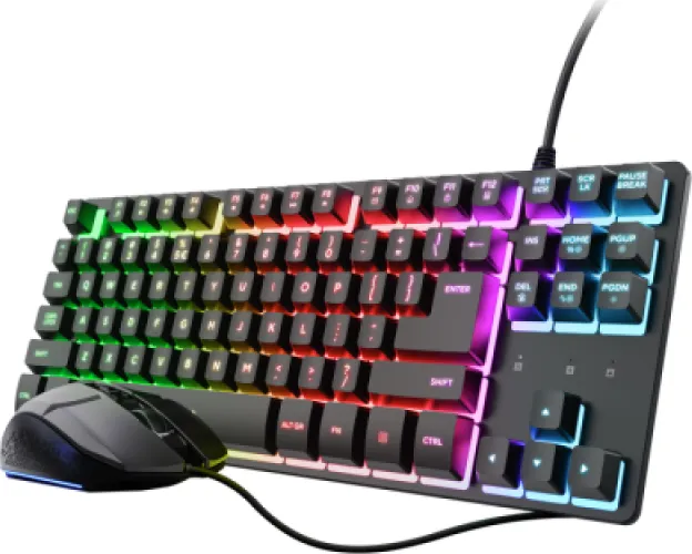 Kit wired tastatura si mouse Trust GXT 798T 2-IN-1, negru