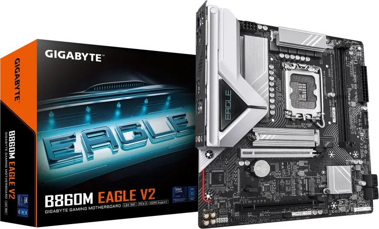 Placa de baza Gigabyte B860M Eagle V2, Socket 1851, DDR5, Micro-ATX