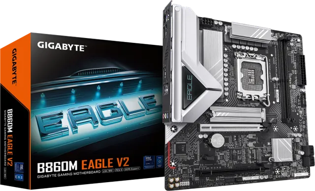 Placa de baza Gigabyte B860M Eagle V2, Socket 1851, DDR5, Micro-ATX