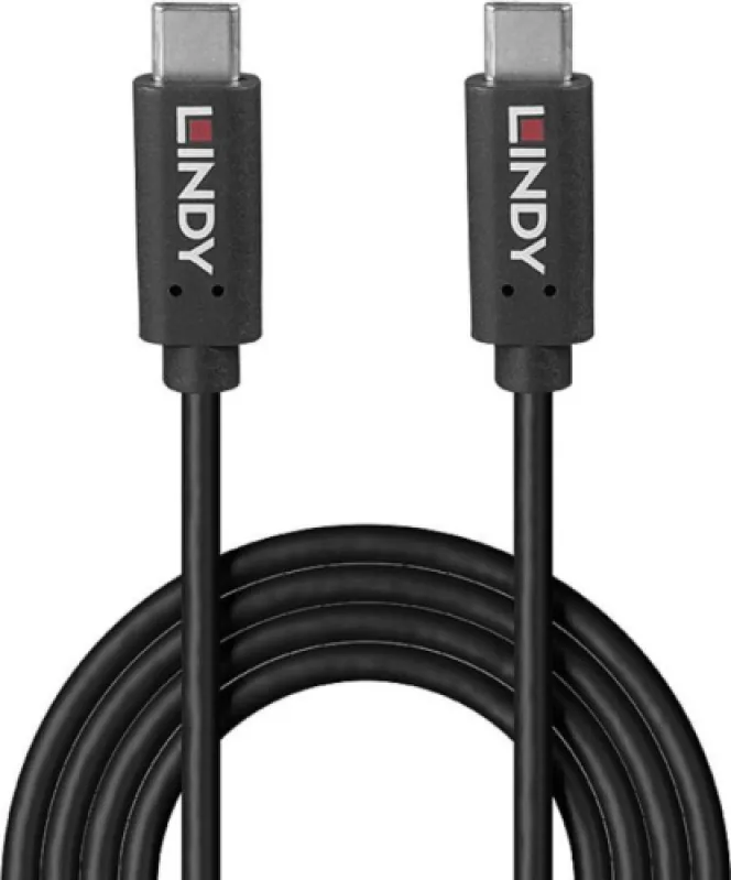 Cablu Lindy USB C to C, 8 m, Negru