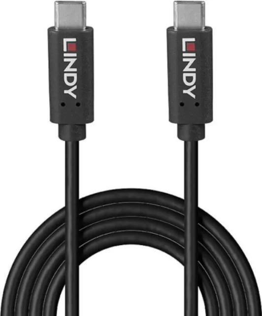Cablu Lindy USB C to C, 8 m, Negru