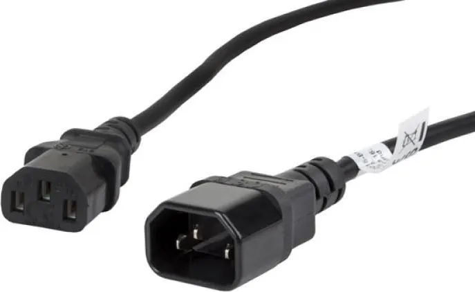 Cablu Lanberg CA-C13E-11CC-0018-BK, C13/ C14, 1, 8 m, Negru
