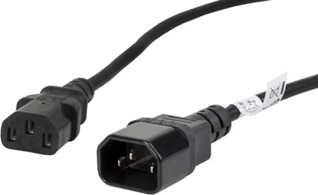 Cablu Lanberg CA-C13E-11CC-0018-BK, C13/ C14, 1, 8 m, Negru