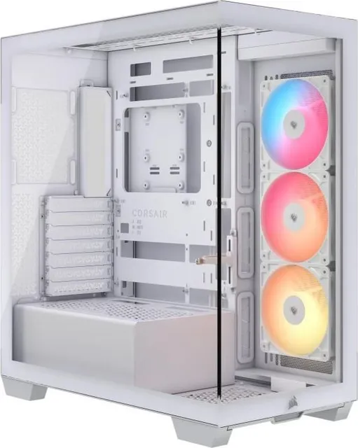 Carcasa Corsair 3500X RS-R ARGB, RGB, Mid Tower, White