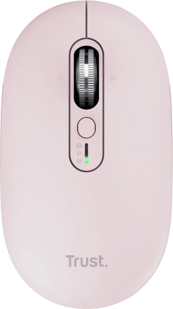 Mouse Wireless Trust Seron Slim Multi, 3200 DPI, Roz